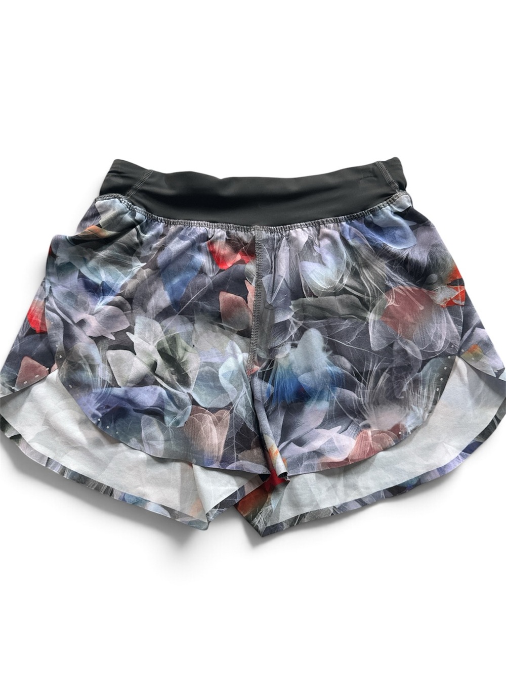 lululemon athletica Multicolor Floral Athletic Shorts with Black Waistband